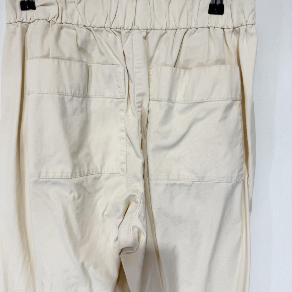 Everlane The Easy Pant Canvas Women's Organic Cotton Elastic Waist Beachy Size 6 - Picture 8 of 12